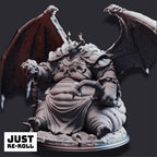 Bodge the Ravenous – Gluttony Devil - 3D Printed Monster Character Miniature