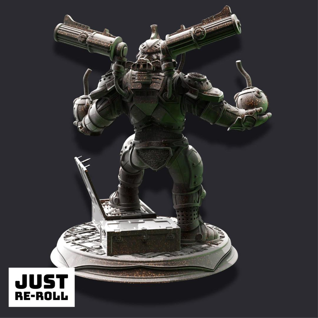 Duktuk – Dwarven Grenadier - 3D Printed Artificer Character Miniature