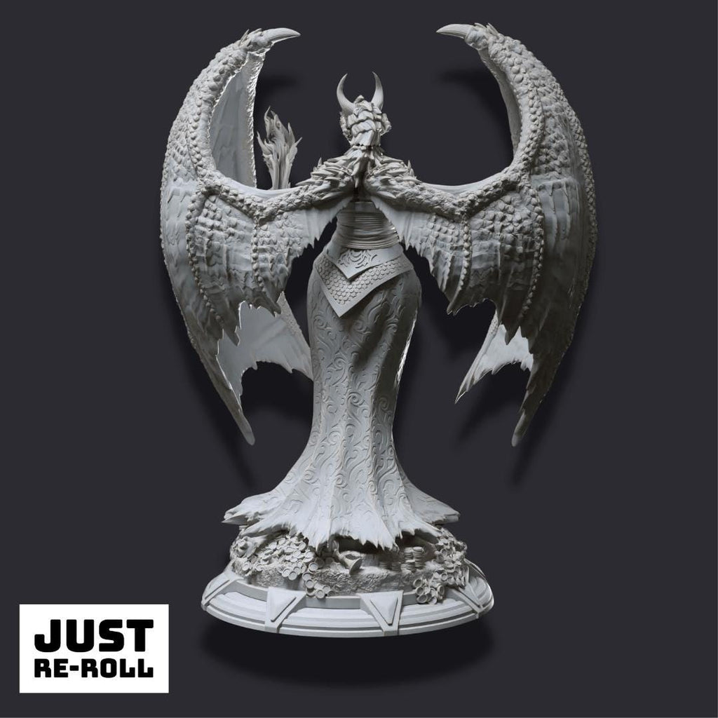 Tharvaya – Dragon Warlock - 3D Printed Warlock Character Miniature