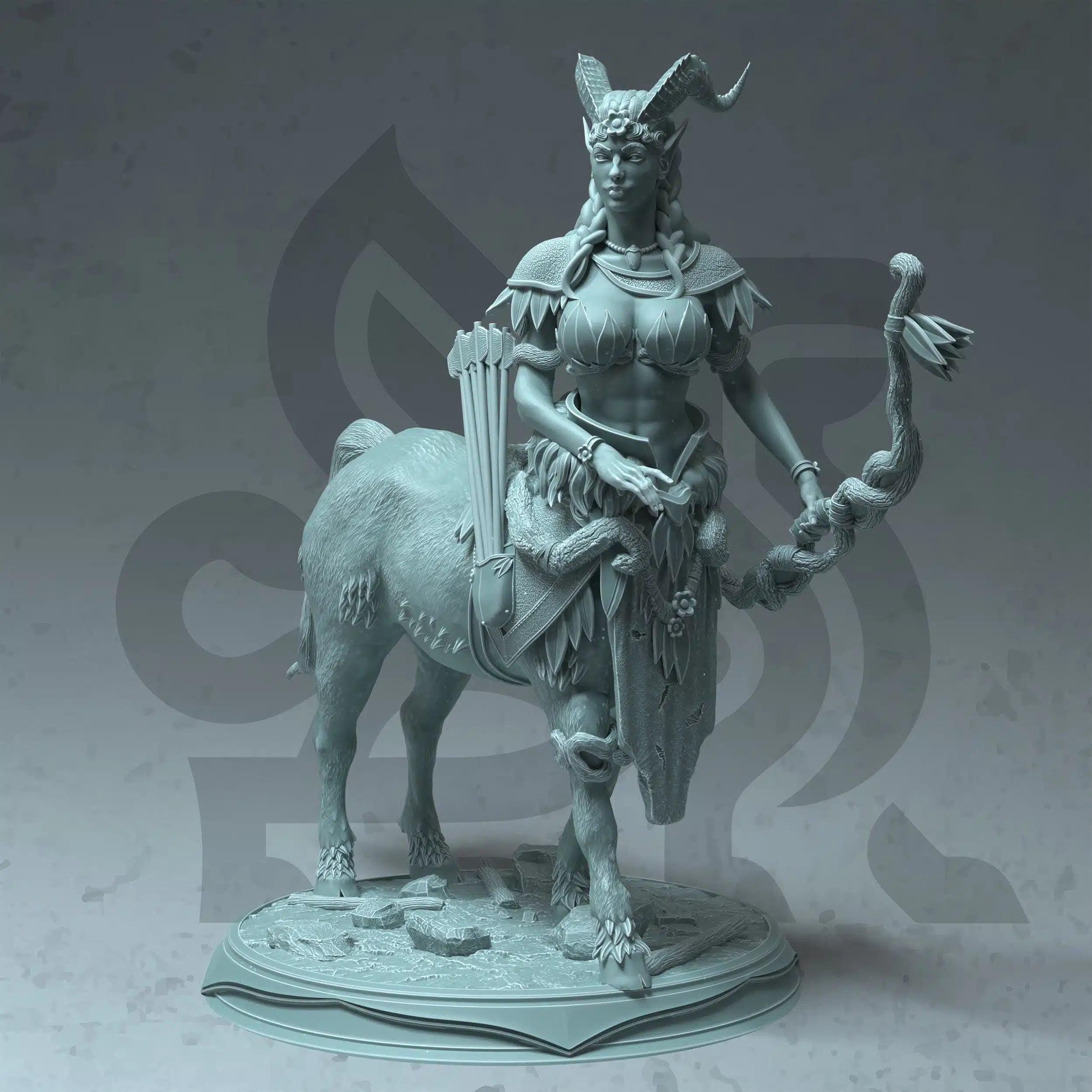 Tanagor – Sentinel of the Woods - 3D Printed Druid Character Miniature