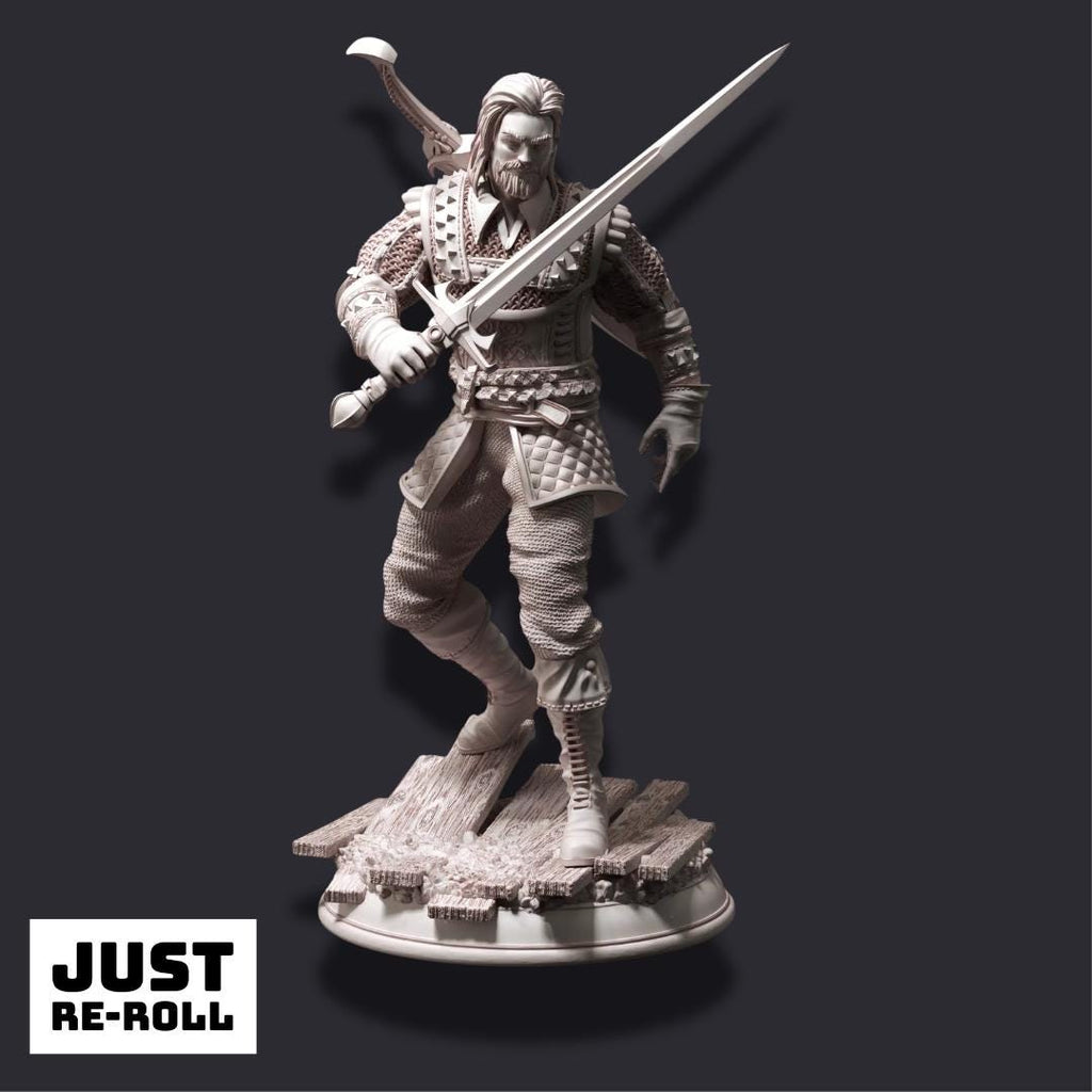 Tarick Wolfheart - 3D Printed Fighter Character Miniature