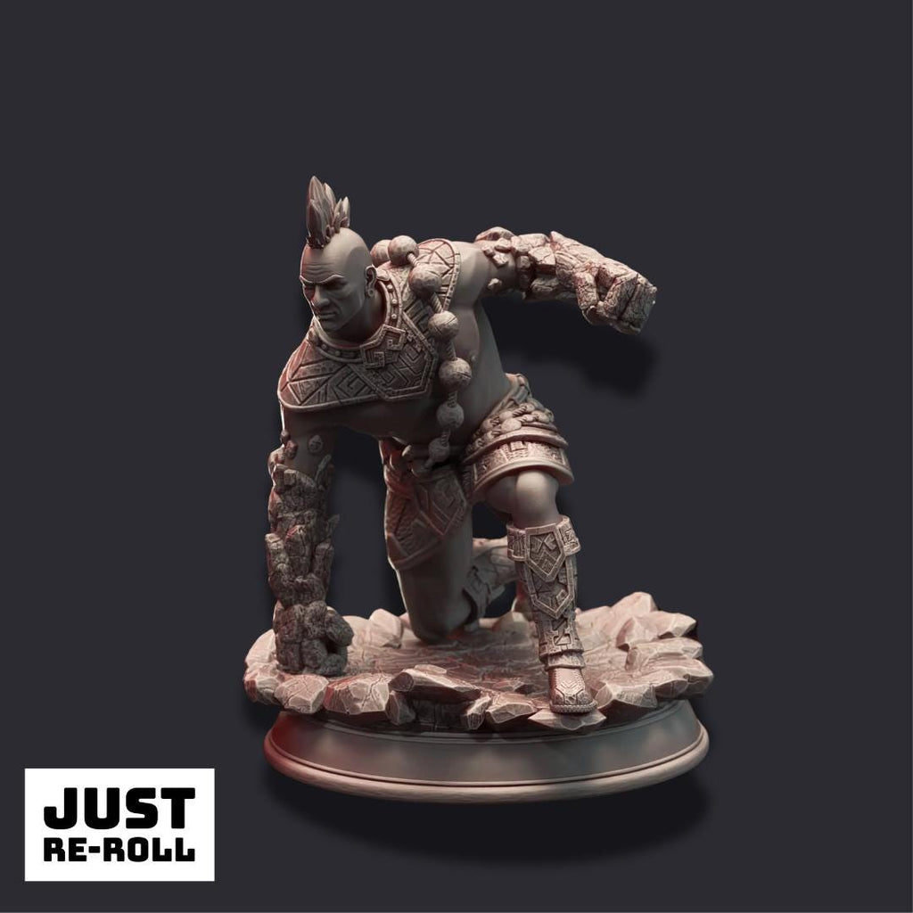 Markus Craghand – Earth Elemi Crusher - 3D Printed Fighter Character Miniature