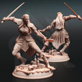 Hali Brookes – Water Elemi Rogue - 3D Printed Fighter Character Miniature
