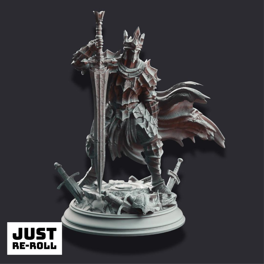 Ser Elias the Forgotten – Knight of the Void - 3D Printed Fighter Character Miniature