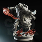 Embernos – Fire Elemi Crusader - 3D Printed Paladin Character Miniature