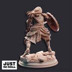Jorjie of Hvirna Veteran Fighter - 3D Printed Fighter Character Miniature