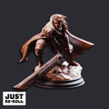 Firenzia Fireblood Fire Elementalist Warrior - 3D Printed Fighter Character Miniature