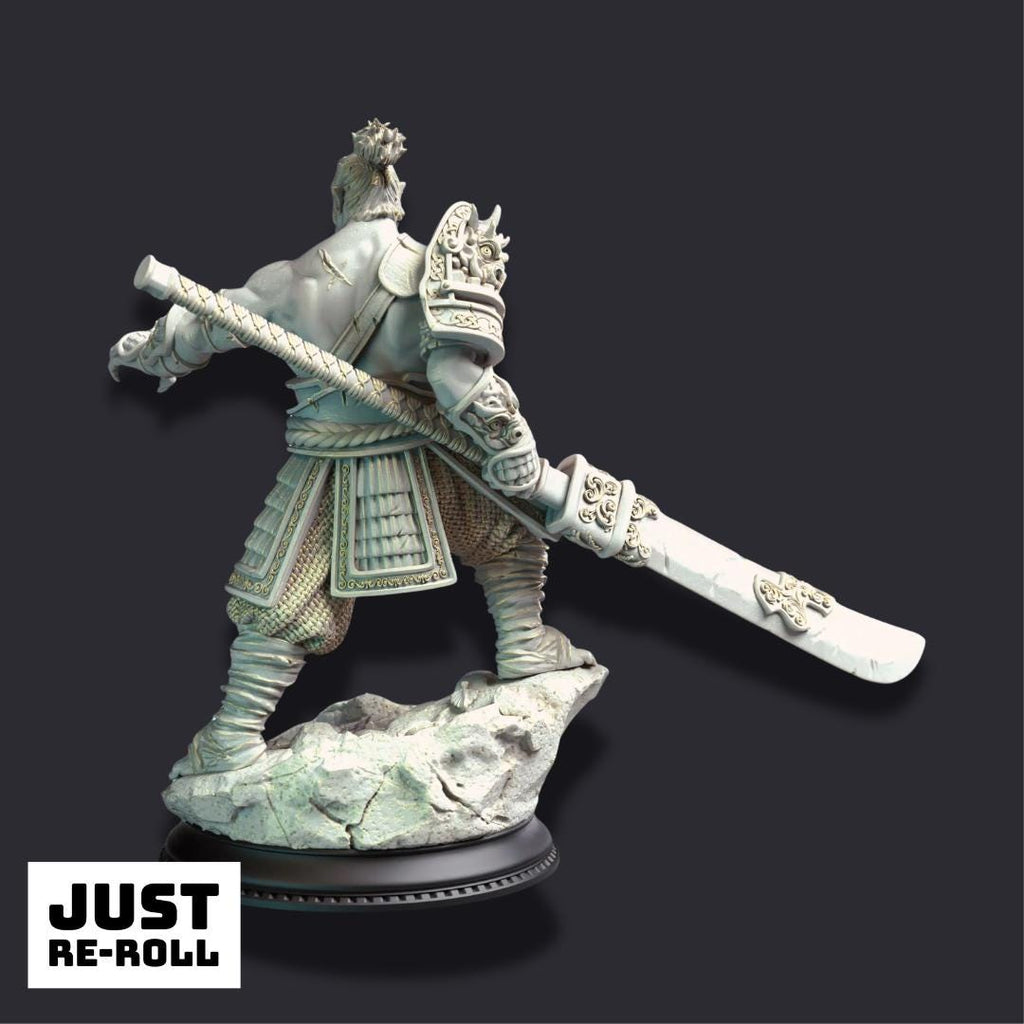 Bao Long – Eastern Orc Battlemaster - 3D Printed Fighter Character Miniature