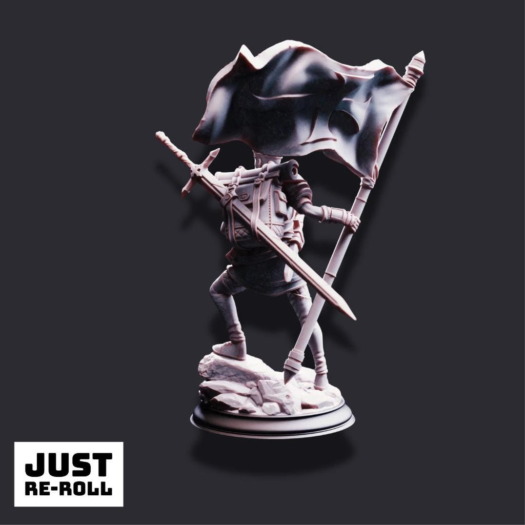 Lionel Donmeir – Squire of Justice - 3D Printed Paladin Character Miniature