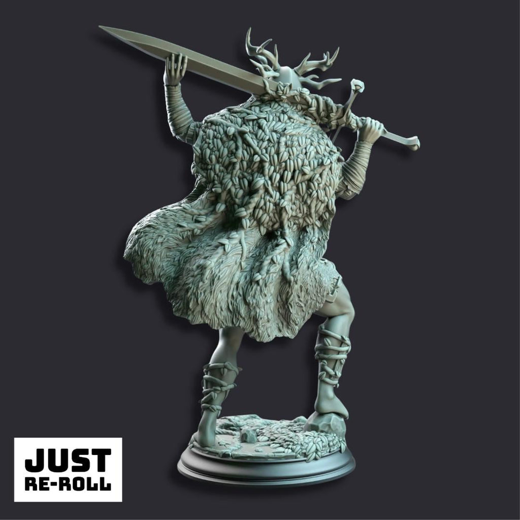 Aram’ra Nature’s Rage - 3D Printed Druid Character Miniature