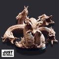 Algaira – Hydra of the Shifting Dunes - 3D Printed Monster Miniature
