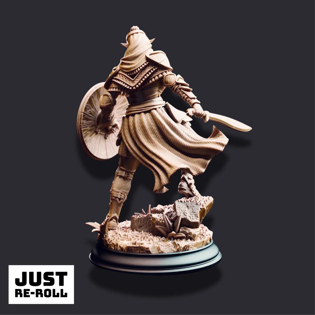 Seroca’s Devout – Dark Cultist Warriors - 3D Printed Fighter Character Miniature