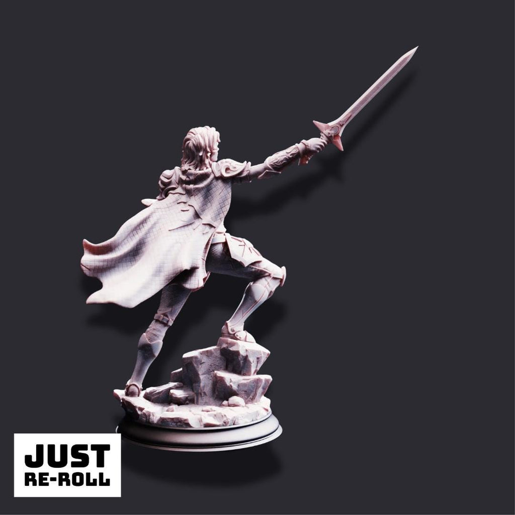 Hitalia – Paladin of Glanion - 3D Printed Fighter Character Miniature