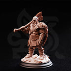 Orzei of Varekan – Dwarven Berserker - 3D Printed Barbarian Character Miniature
