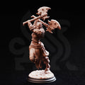 Tekrana of the Bloodfangs – Half-Orc Barbarian - 3D Printed Barbarian Character Miniature