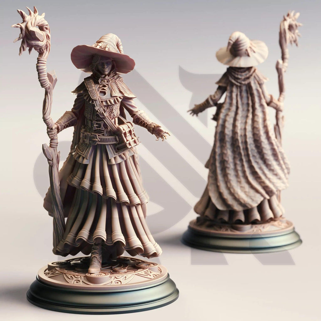 Alia of Ardris Adept of Evocation - 3D Printed Wizard Character Miniature