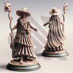 Alia of Ardris Adept of Evocation - 3D Printed Wizard Character Miniature