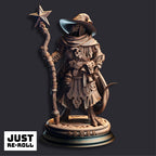 Ozmandi Starborn – Silver Dragonkin Sorcerer - 3D Printed Wizard Character Miniature