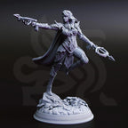 Vakara N’thara – Drow Assassin - 3D Printed Ranger Character Miniature