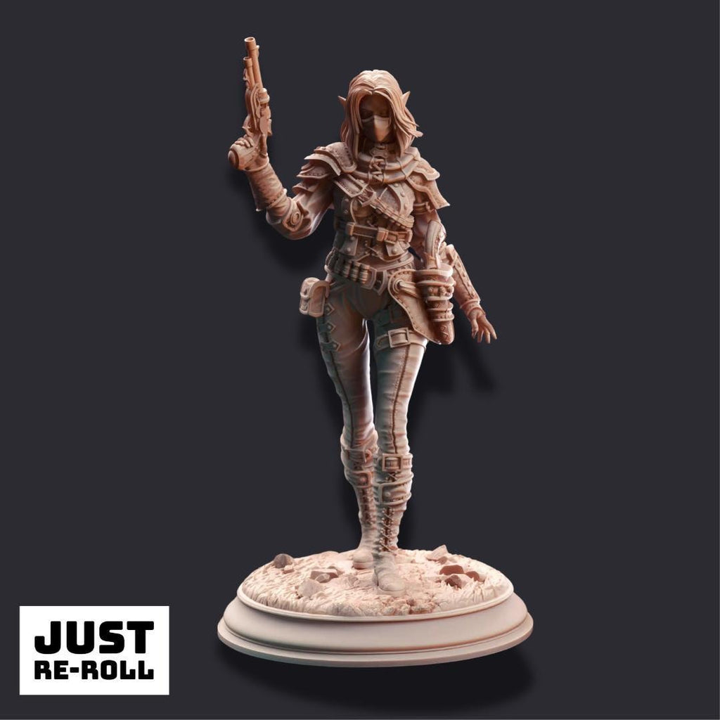 Lendara “Slickshot” Varth - 3D Printed Rogue Character Miniature