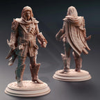 Sylvios the Slip – Elven Rogue Gambler - 3D Printed Rogue Character Miniature