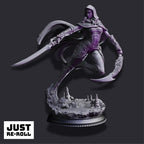 Xira Elineri – Assassin of the Waxing Moon - 3D Printed Rogue Character Miniature