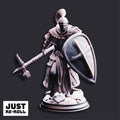 Jeremus of Jochenia Hammer of Horauthin - 3D Printed Cleric Character Miniature