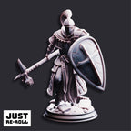 Jeremus of Jochenia Hammer of Horauthin - 3D Printed Cleric Character Miniature