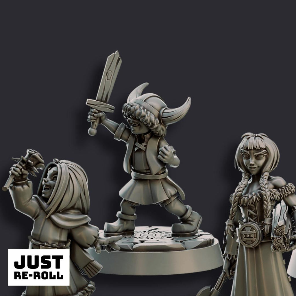 Viking Townsfolk - 3D Printed NPC Miniatures