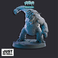 Frost Yeti Miniature – 3D Printed Fantasy RPG Figure (70mm)