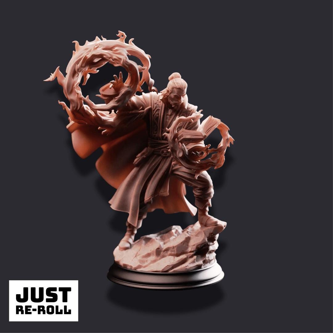 Aaron Drafthold – The Wandering Mage - 3D Sorcerer Miniature