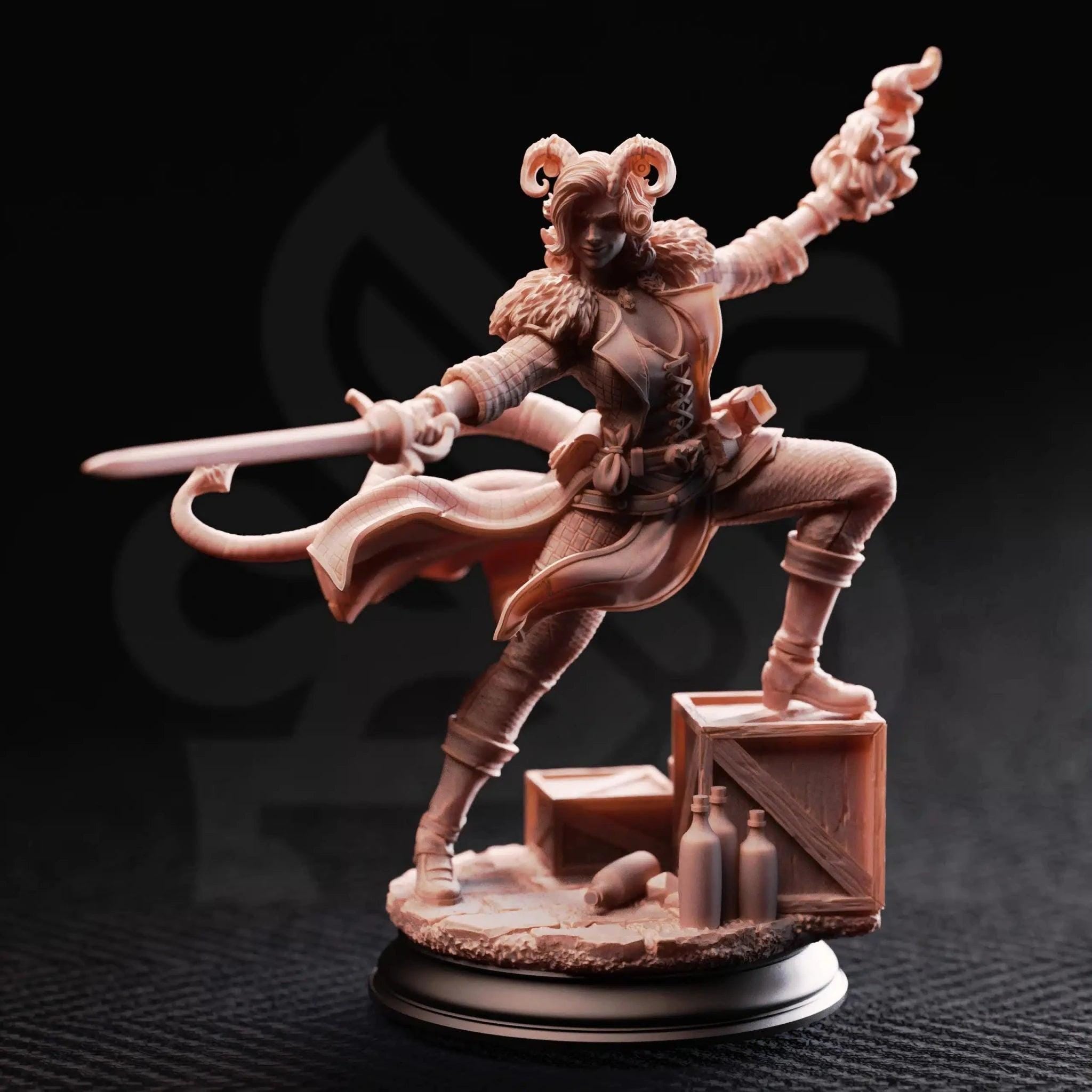 Octavia – Resistance Fighter - 3D Rogue Miniature