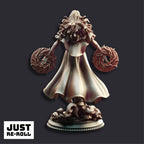 Tyria Ravensong Dark Sorcereress - 3D Printed Sorcerer Character Miniature
