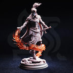 Selrina Battlemage of Tharanais - 3D Printed Sorcerer Character Miniature