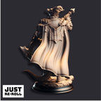 Ilvias the Reaper Silver Dragonkin Warlock - 3D Printed Warlock Character Miniature
