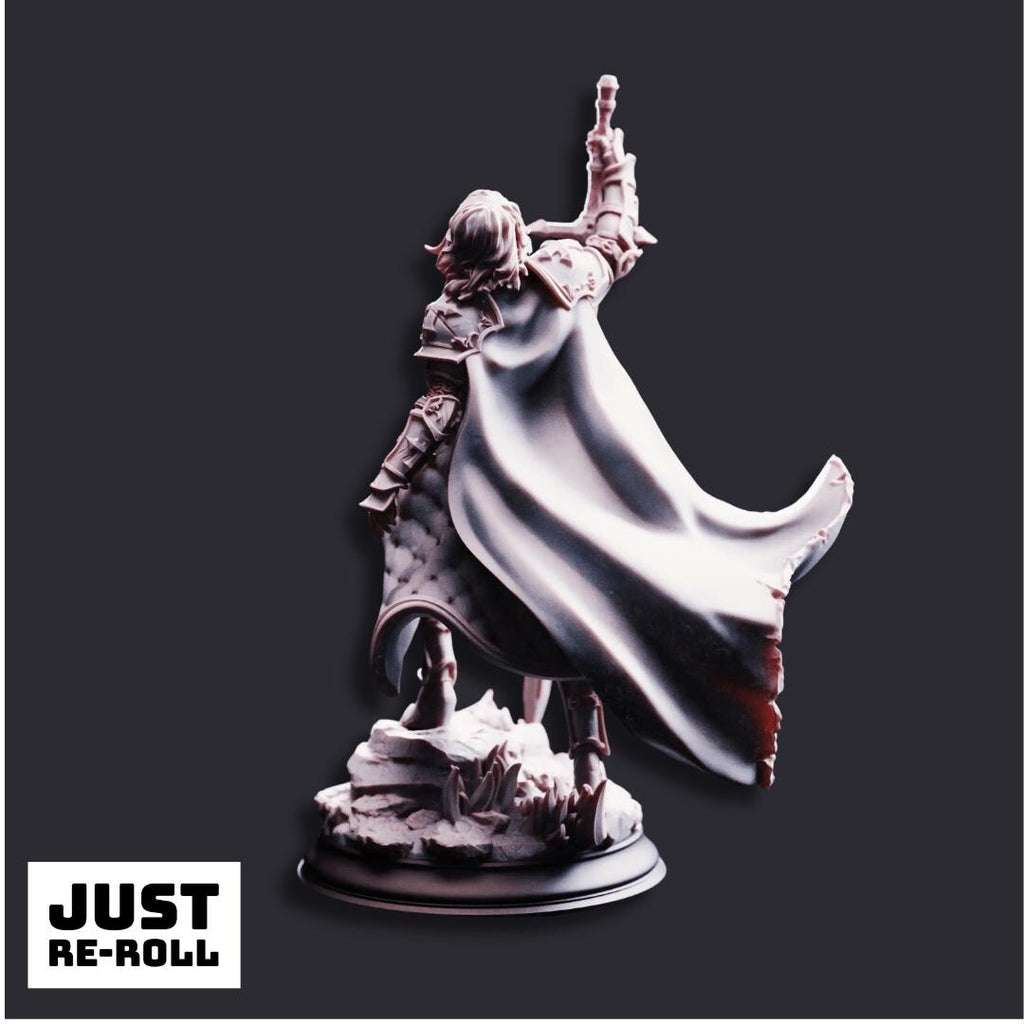Jeanne du Lac Maiden of Justice - 3D Printed Paladin Character Miniature
