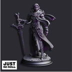 Ilnia Vasrith Paladin of the Moon’s Sanctum - 3D Printed Paladin Character Miniature
