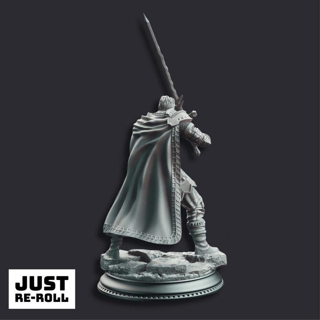 Field Marshal Kurt Williams Commander of Baldur - 3D Printed Paladin Character Miniature