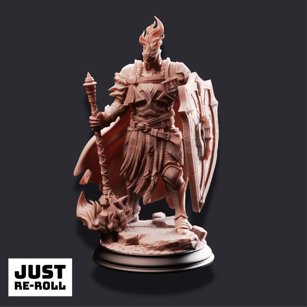 Glancalion – Paladin of the First Flame - 3D Paladin Miniature