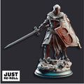Leopold the Undying Cursed Paladin - 3D Printed Paladin Character Miniature
