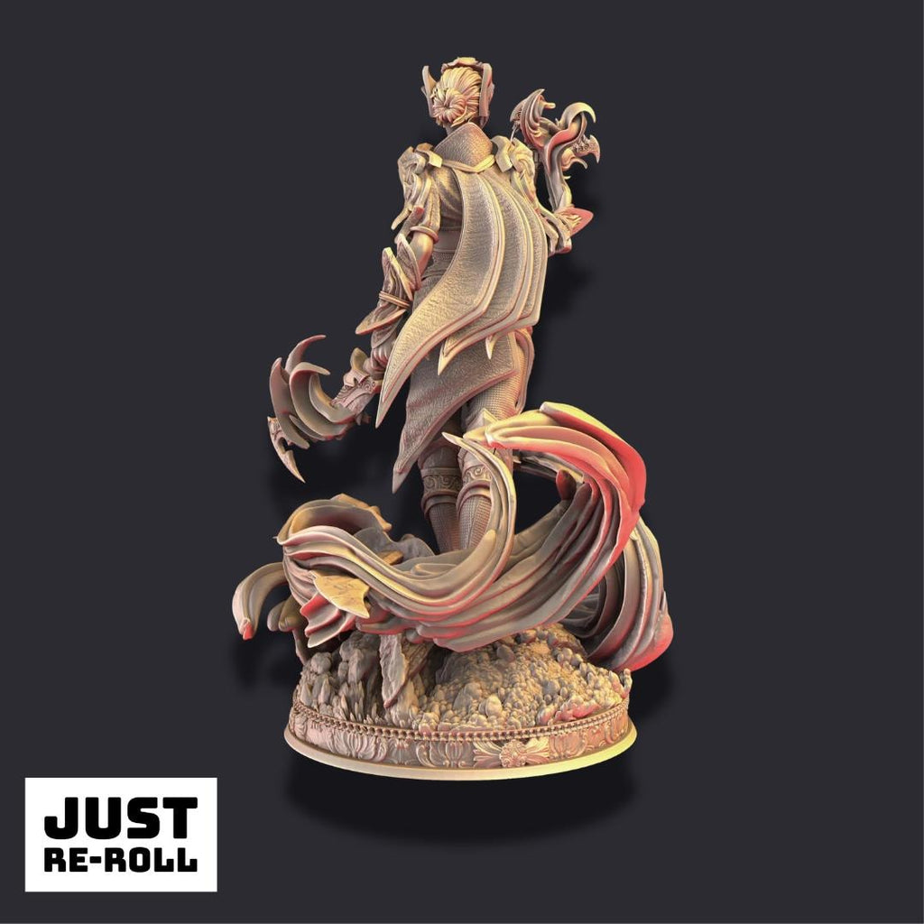 Rylena – Spellsword - 3D Printed Fighter Character Miniature