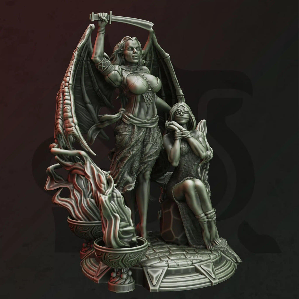 Erys – Vampiric Seductress - 3D Printed Sorcerer Character Miniature