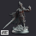 Ser Elias the Heartless The Burning Knight - 3D Printed Paladin Character Miniature
