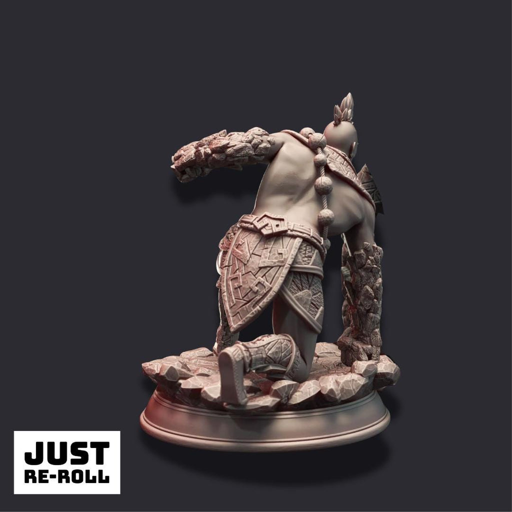 Markus Craghand – Earth Elemi Crusher - 3D Printed Fighter Character Miniature