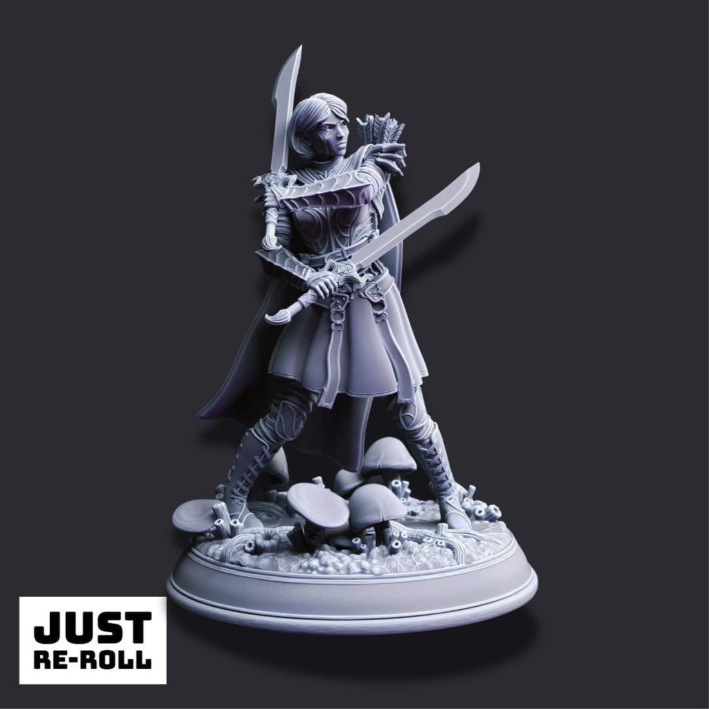 Irinax’s Chosen – Drow Soldiers - 3D Printed Fighter Character Miniature