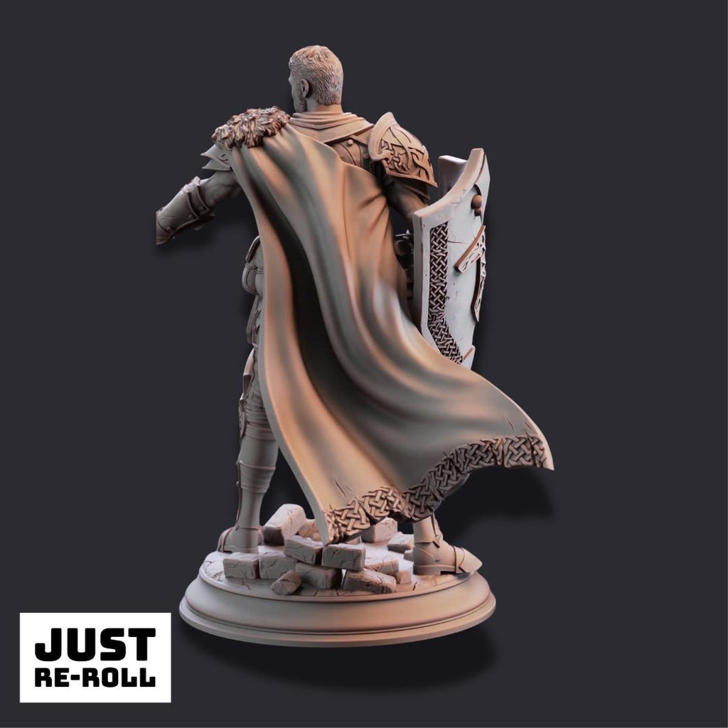 Lizarin – Paladin of Renmaeth - 3D Printed Paladin Character Miniature