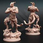 Kuthrak’va – Dragonborn Pugilist - 3D Printed Barbarian Character Miniature