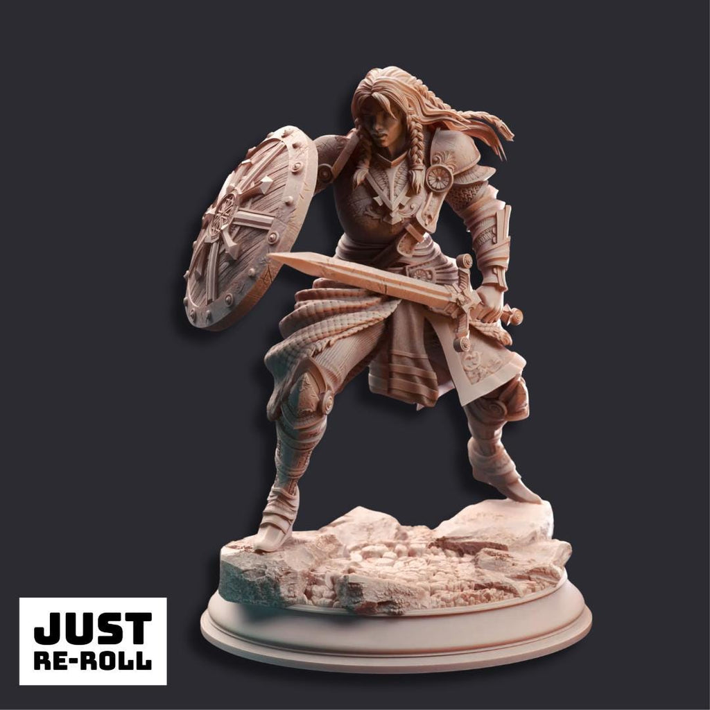 Jorjie of Hvirna Veteran Fighter - 3D Printed Fighter Character Miniature
