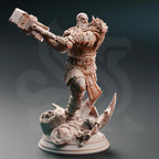 Froth the Furious - 3D Printed Barbarian Character Miniature