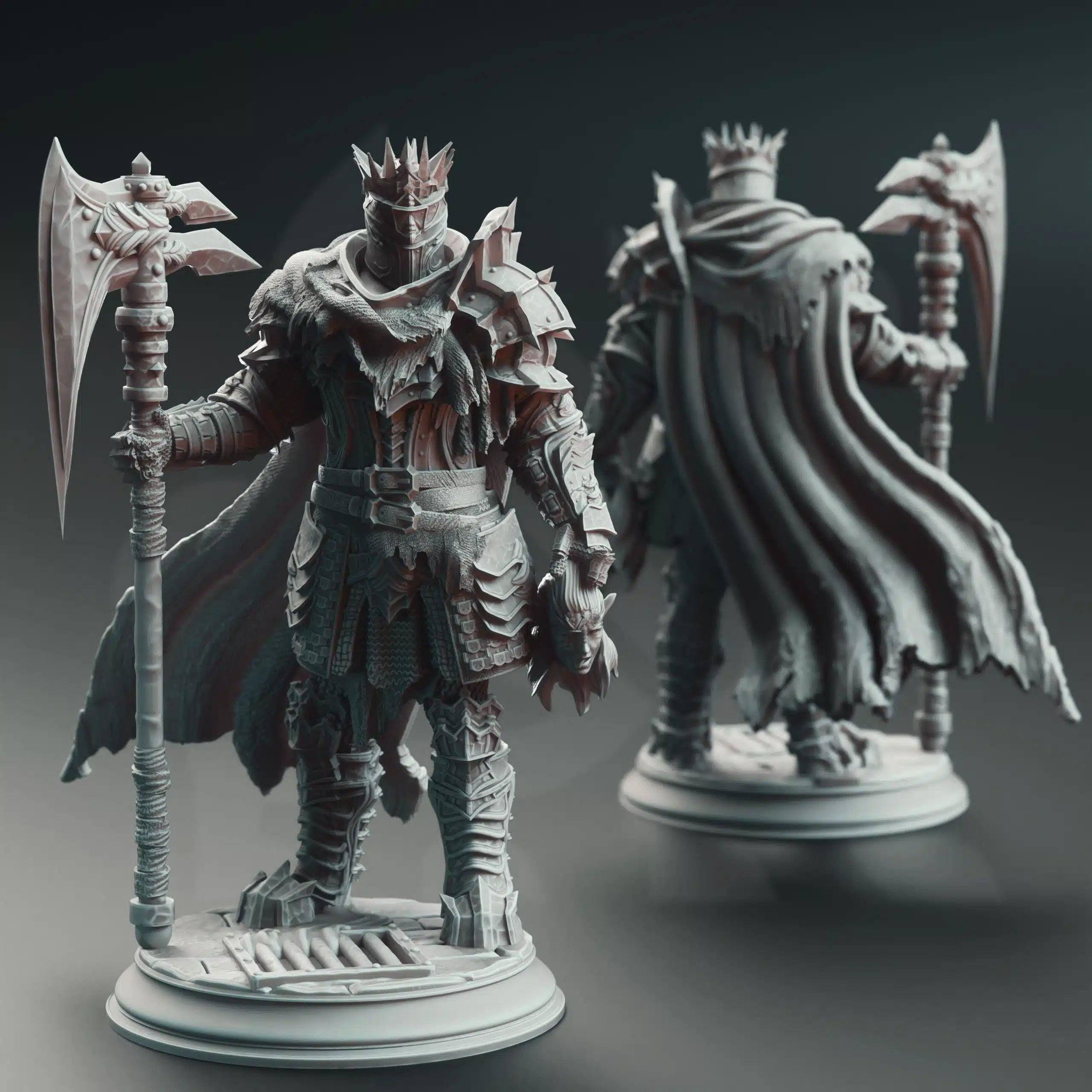 Gerhardt the Unwavering Duke’s Executioner - 3D Printed Barbarian Character Miniature